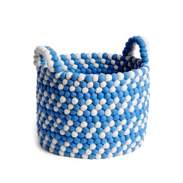 Cesta Bead com alça - blue dash, large - HAY