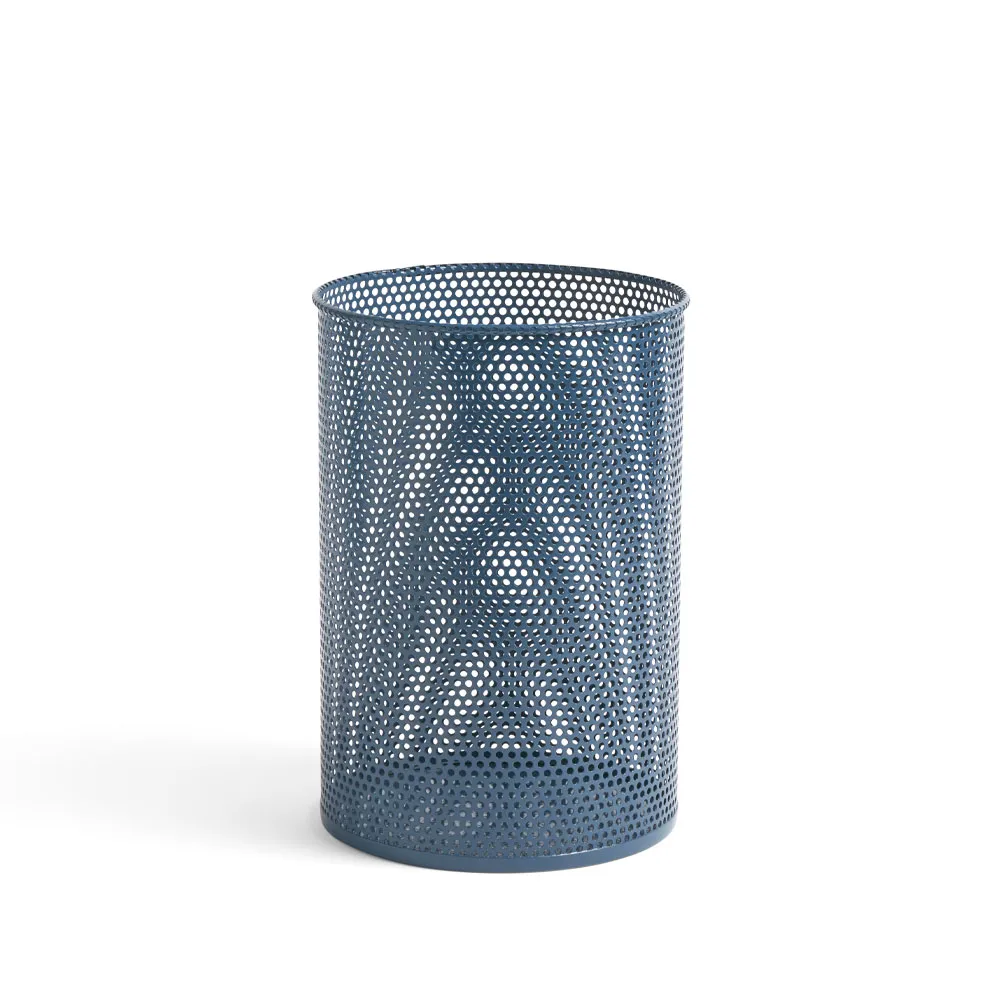 Cesto de papel Perforated, petrol blue, medium HAY