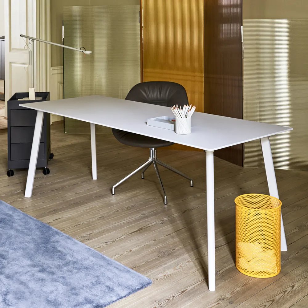 Cesto de papel Perforated, petrol blue, medium HAY