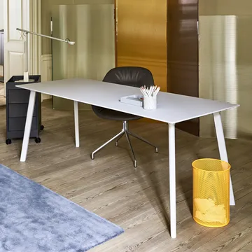 Cesto de papel Perforated - petrol blue, medium - HAY