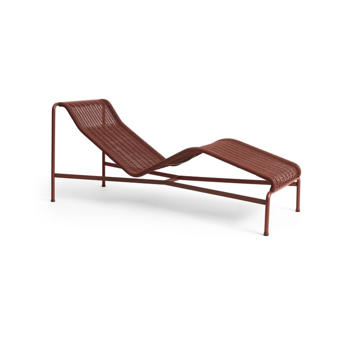Chaise longue Palissade Cord   - Iron red - HAY