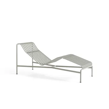 Chaise longue Palissade - Sky grey - HAY