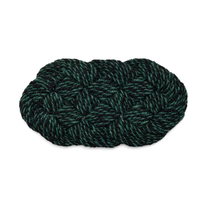 Coco tapete de entrada 40x80 cm - Preto espiral - HAY