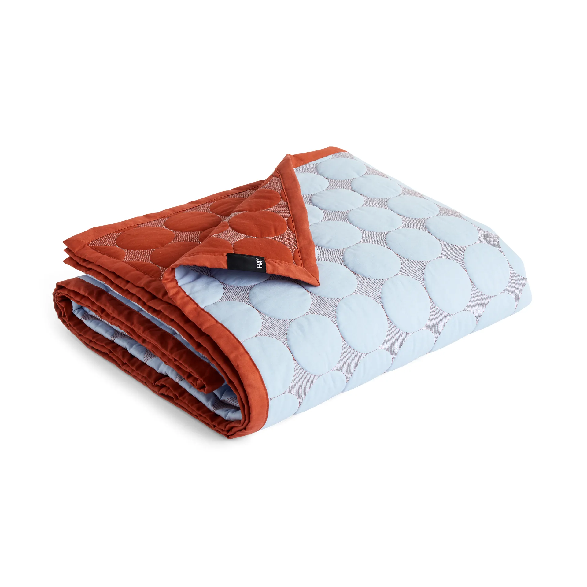 Colcha Mega Dot organic 235x245 cm, Light blue HAY