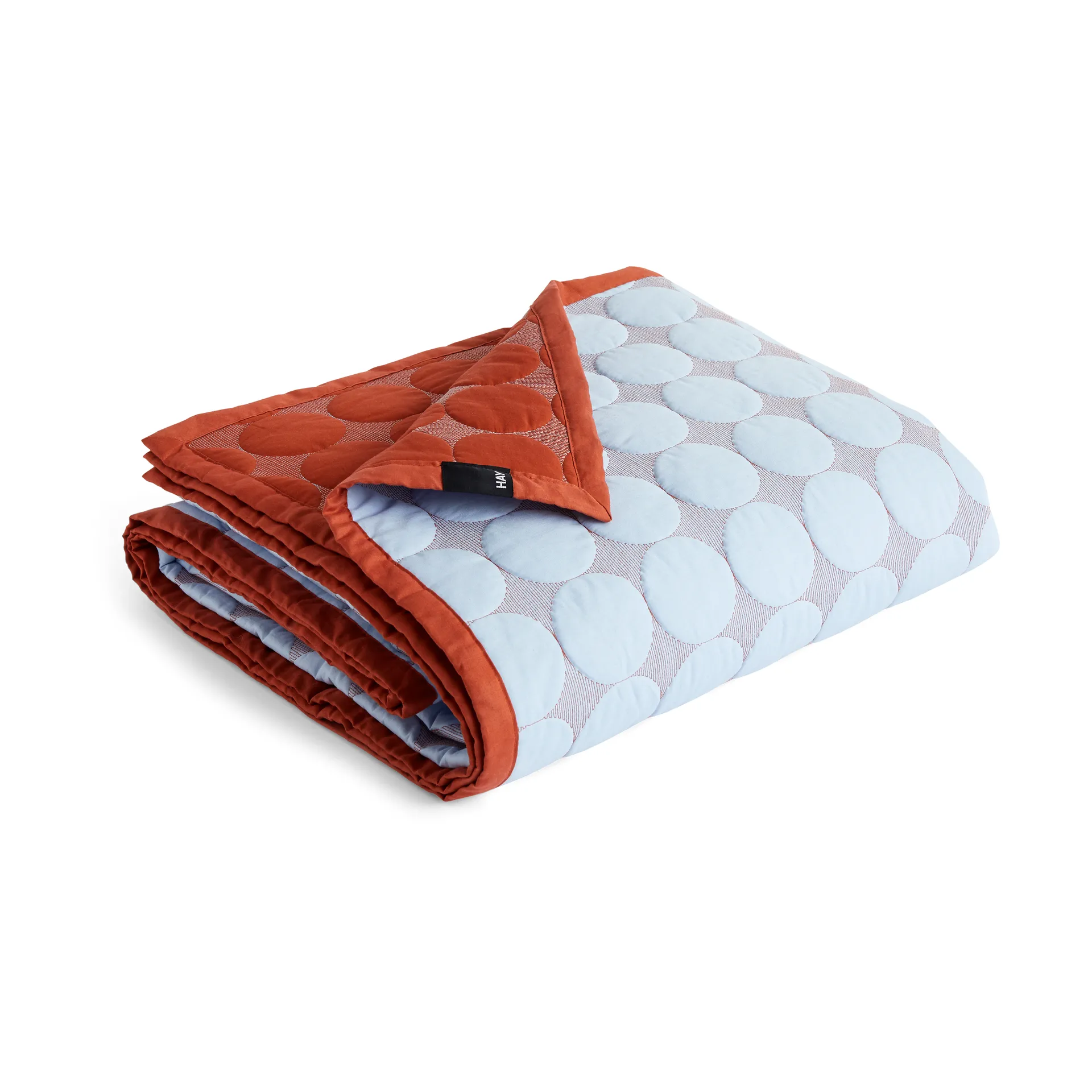 Colcha Mega Dot organic 260x260 cm, Light blue HAY