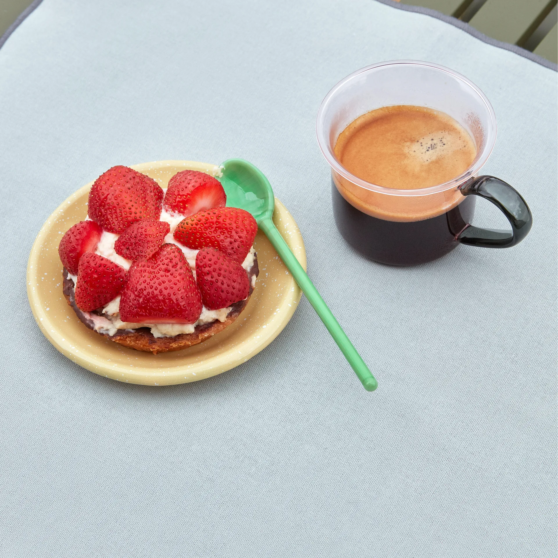 Colher de vidro Mono, 2 un., sky blue-green HAY