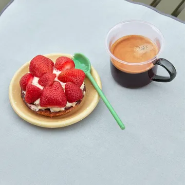 Colher de vidro Mono, 2 un. - sky blue-green - HAY