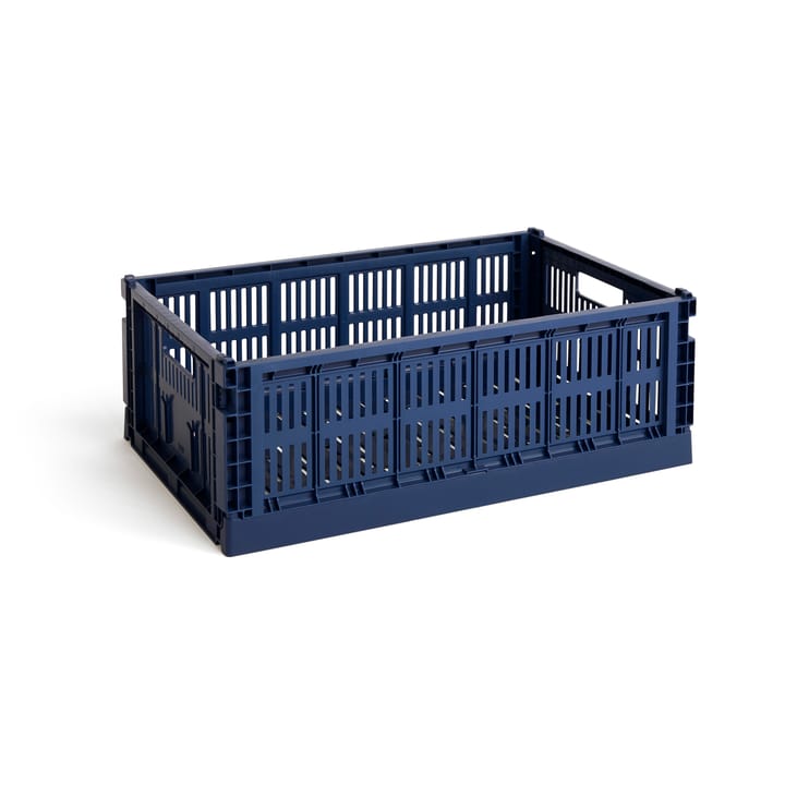 Colour Crate L 34,5x53 cm - Azul escuro - HAY