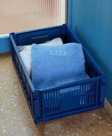 Colour Crate L 34,5x53 cm - Azul escuro - HAY
