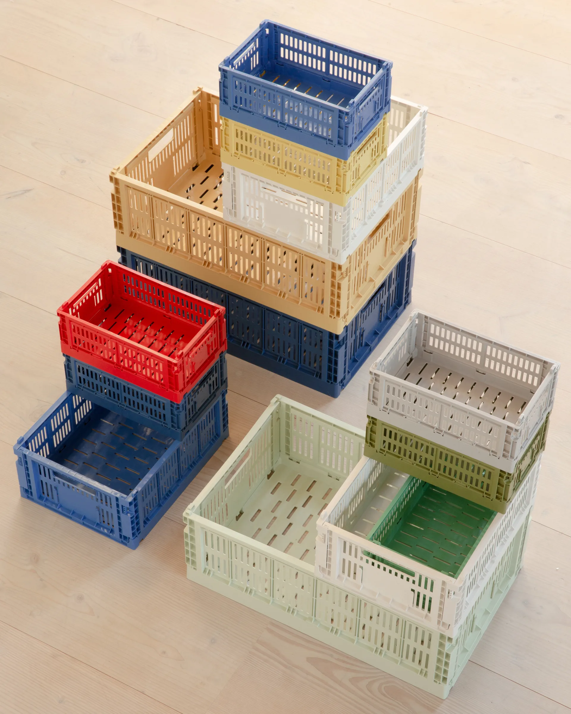 Colour Crate L 34,5x53 cm, Azul escuro HAY