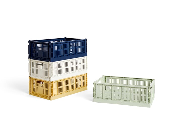 Colour Crate L 34,5x53 cm, Azul escuro HAY