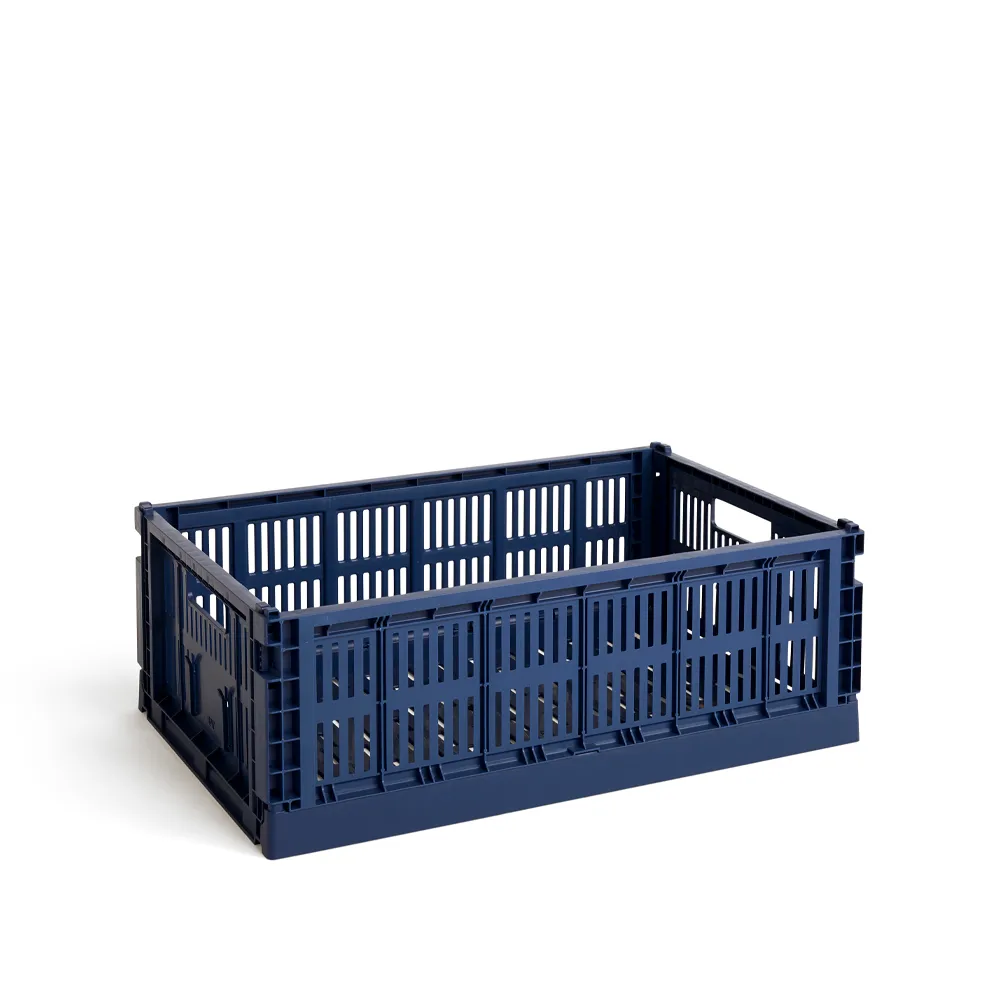Colour Crate L 34,5x53 cm, Azul escuro HAY