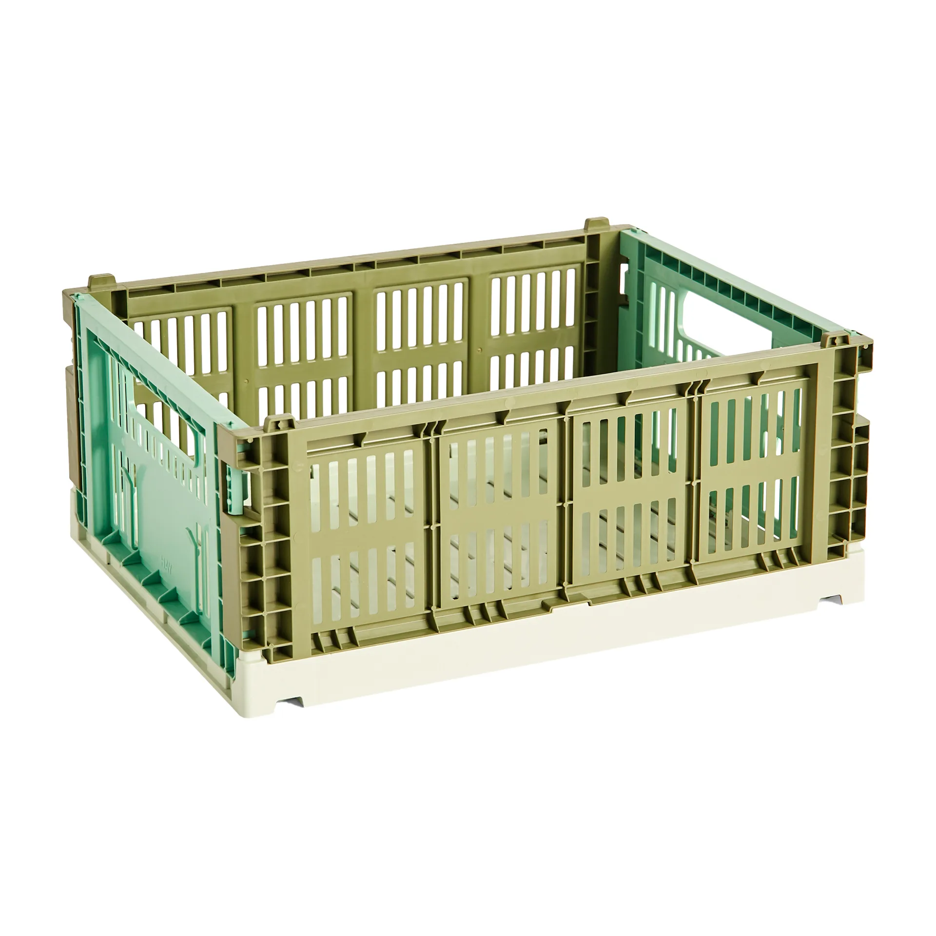 Colour Crate Mix M 26.5x34.5 cm, Olive-dark mint HAY