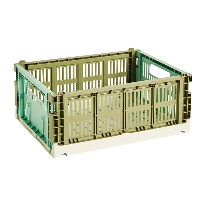 Colour Crate Mix M 26.5x34.5 cm, Olive-dark mint HAY