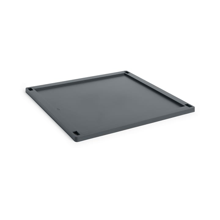 Colour Crate Square tranca em plástico L - Charcoal - HAY