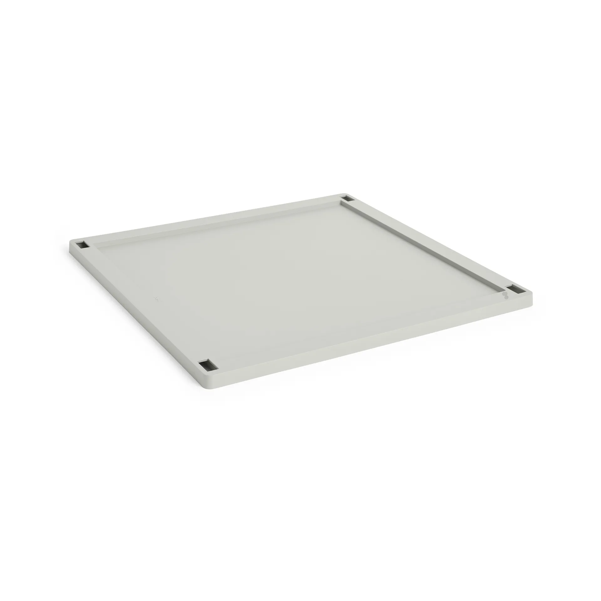 Colour Crate Square tranca em plástico L, Grey HAY