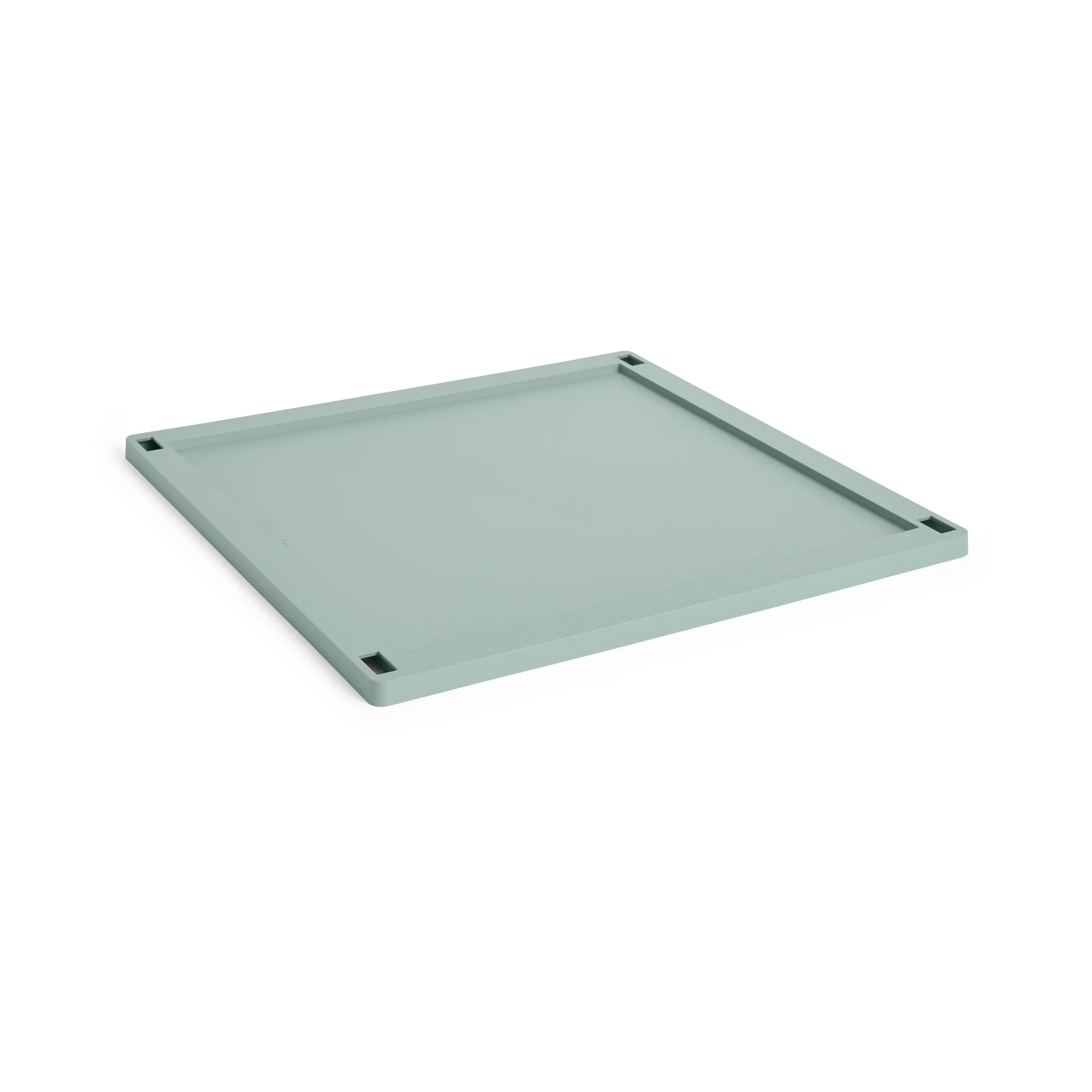 Colour Crate Square tranca em plástico L, Sage green HAY