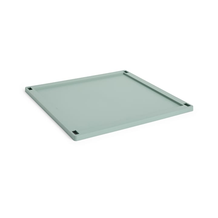 Colour Crate Square tranca em plástico L - Sage green - HAY