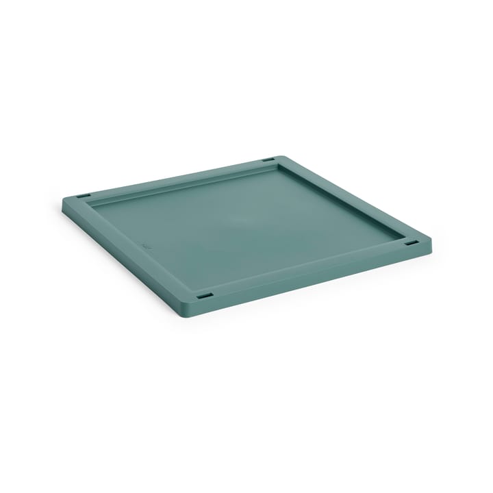 Colour Crate Square/Cube tranca em plástico M - Dark green - HAY