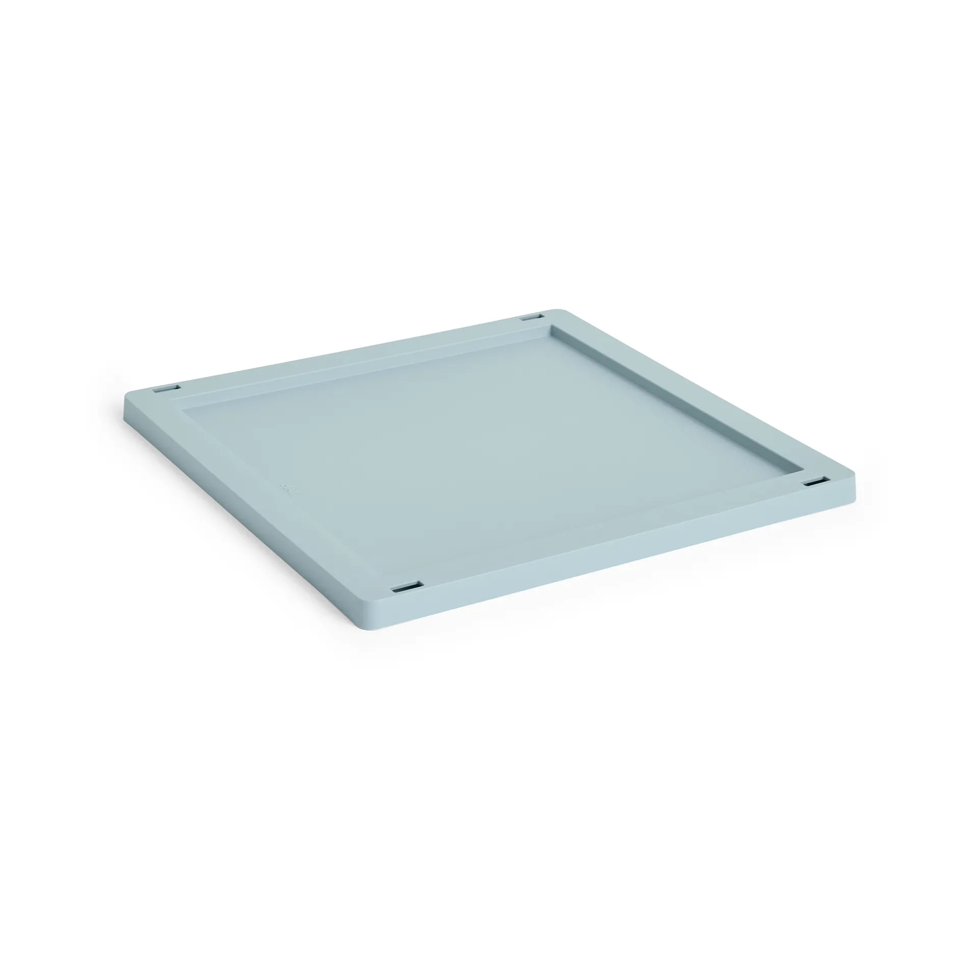 Colour Crate Square/Cube tranca em plástico M, Dusty blue HAY