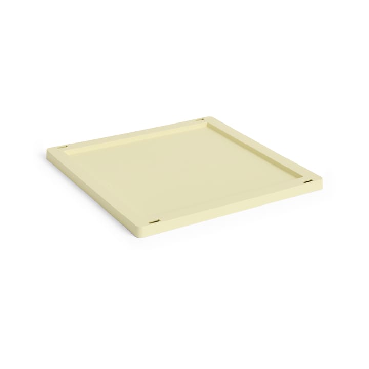 Colour Crate Square/Cube tranca em plástico M - Light yellow - HAY