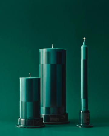 Column Candle vela em bloco grande 25 cm  - Verde-verde escuro - HAY