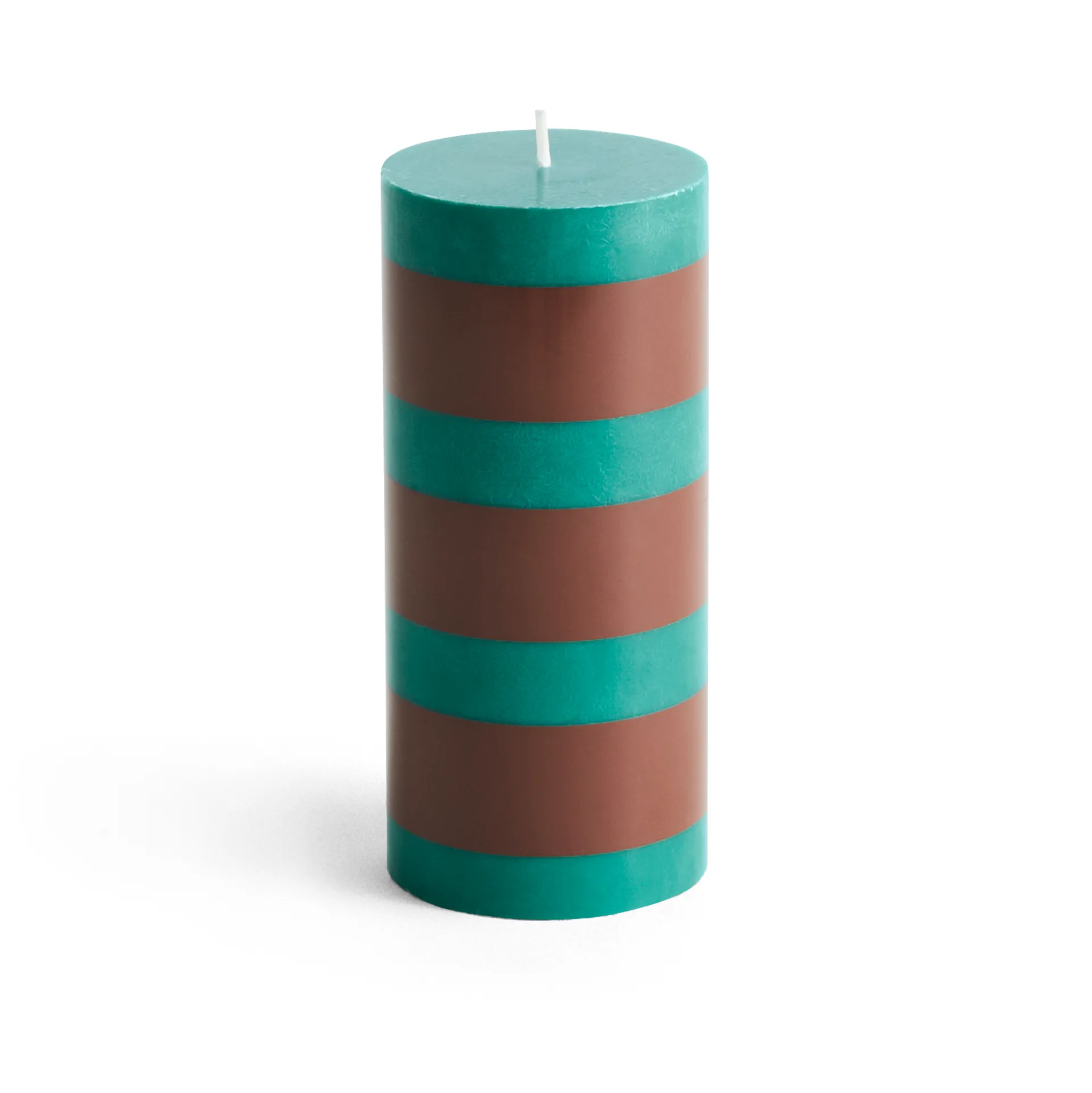Column Candle vela em bloco pequeno 15 cm , verde-castanho HAY