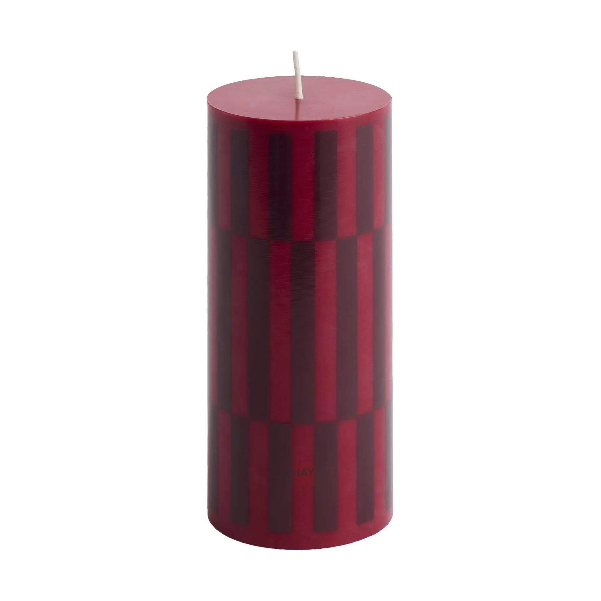 Column Candle vela em bloco pequeno 15 cm , Vinho-vinho escuro HAY