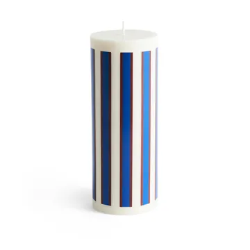 Column Candle vela grande 25 cm - Off white-castanho-azul  - HAY