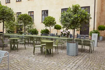 Conjunto de jantar Palissade 4 cadeiras 170x90 cm - Olive - HAY