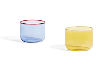 Copo Tint 20 cl, 2 un. - Amarelo claro-rebordo branco - HAY
