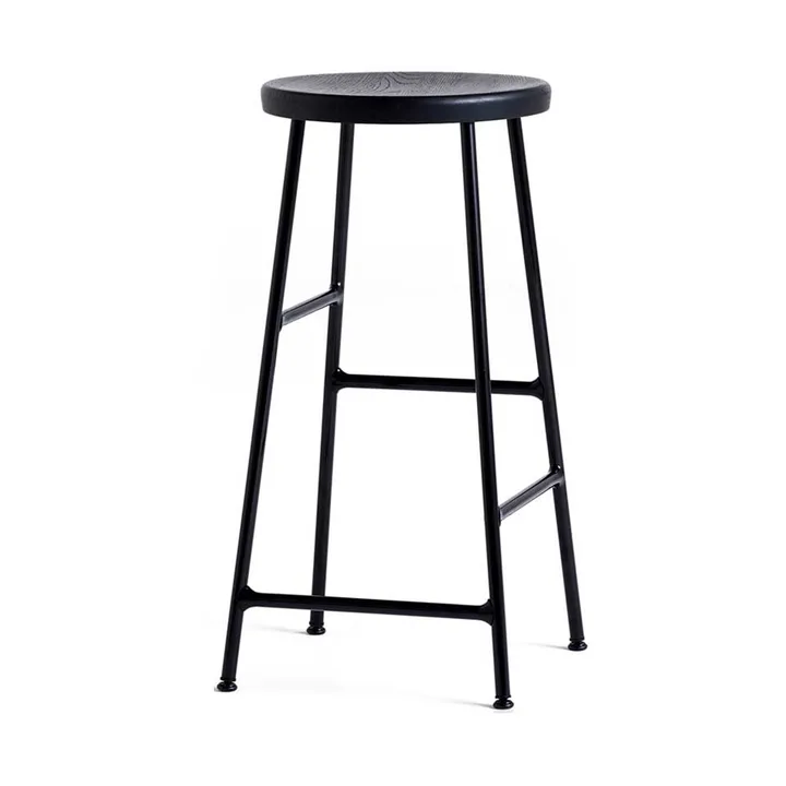 Cornet banco de bar redondo 65 cm - Soft black oak-soft black - HAY