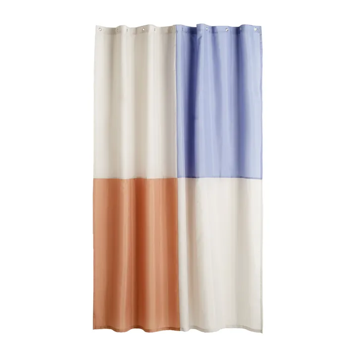 Cortina de duche Check 180x200 cm - Azul - HAY