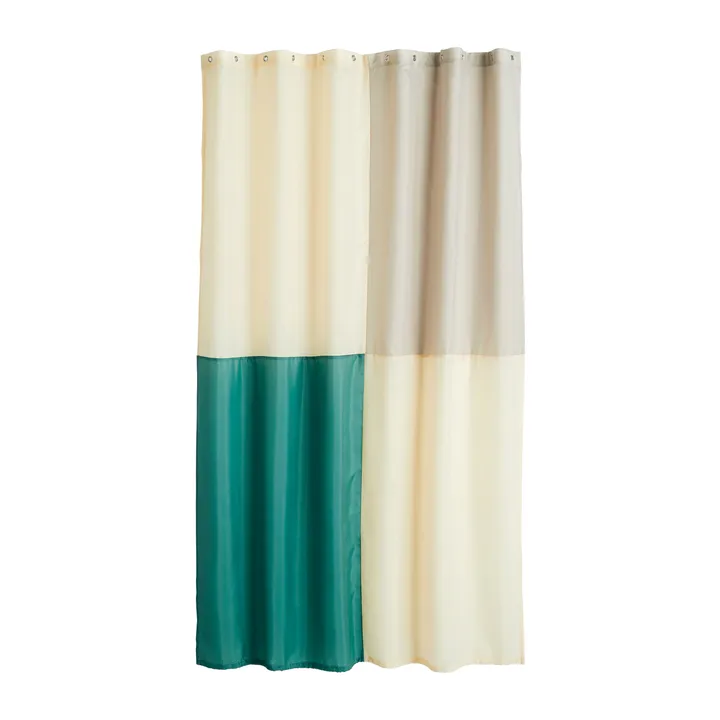 Cortina de duche Check 180x200 cm - Verde - HAY