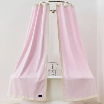 Cortina de duche Outline - Rosa e creme - HAY