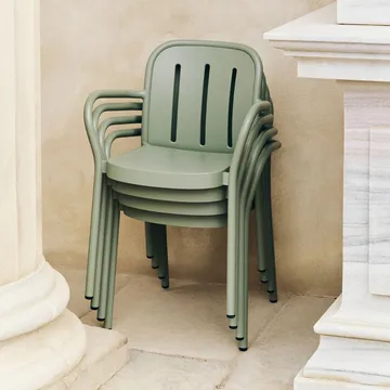 Deville cadeira de braços  - Verde tomilho - HAY