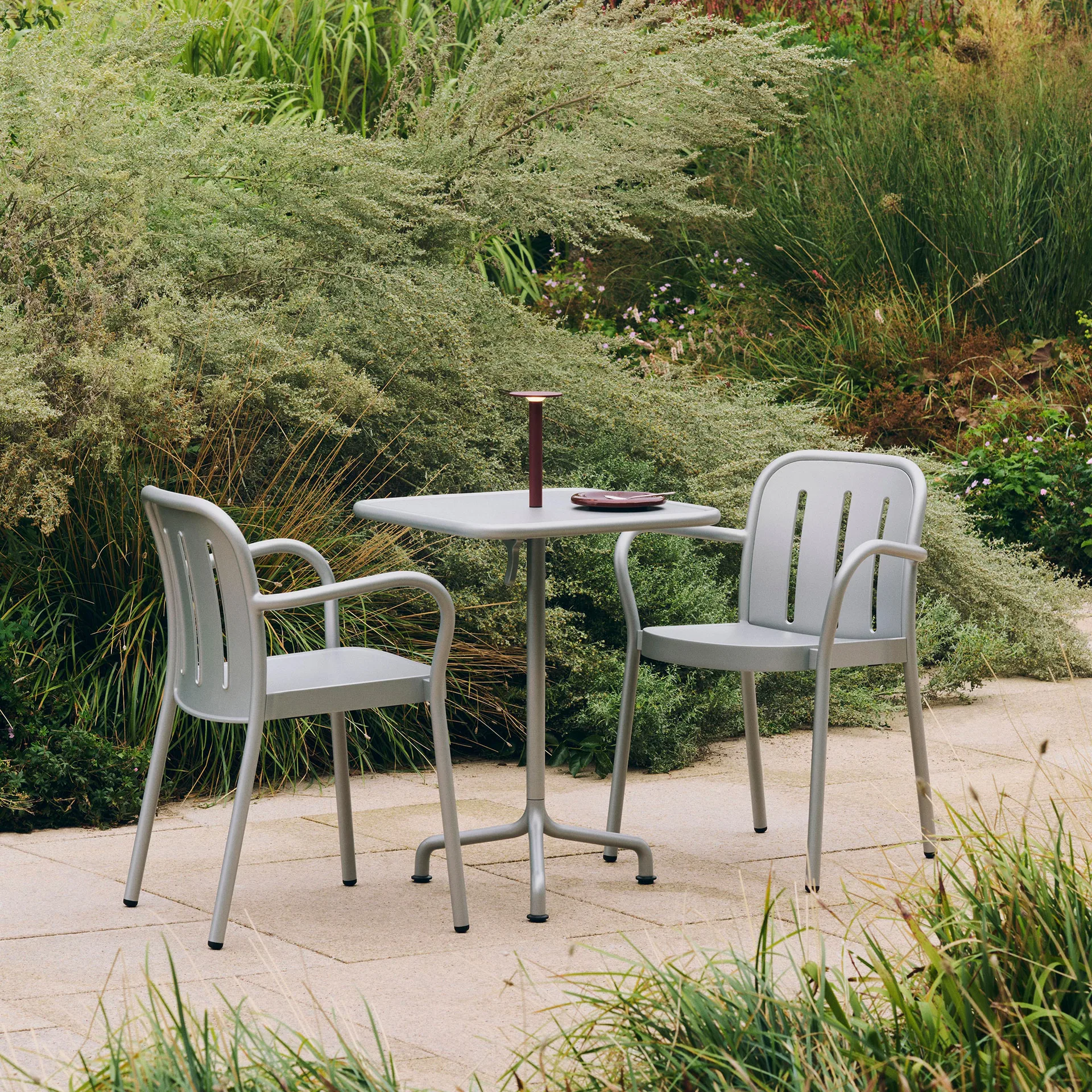 Deville mesa, Cinzento prateado, 60x70x74 cm HAY