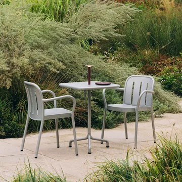 Deville mesa - Cinzento prateado, 60x70x74 cm - HAY