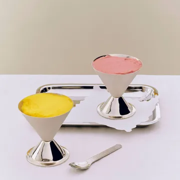 Essential Steel taça de vidro - Aço inoxidável, 10,5xØ10 cm - HAY