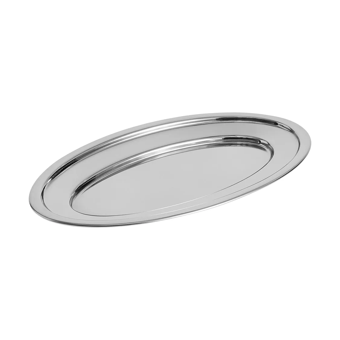 Essential Steel travessa de servir, Aço inoxidável, oval, médio HAY