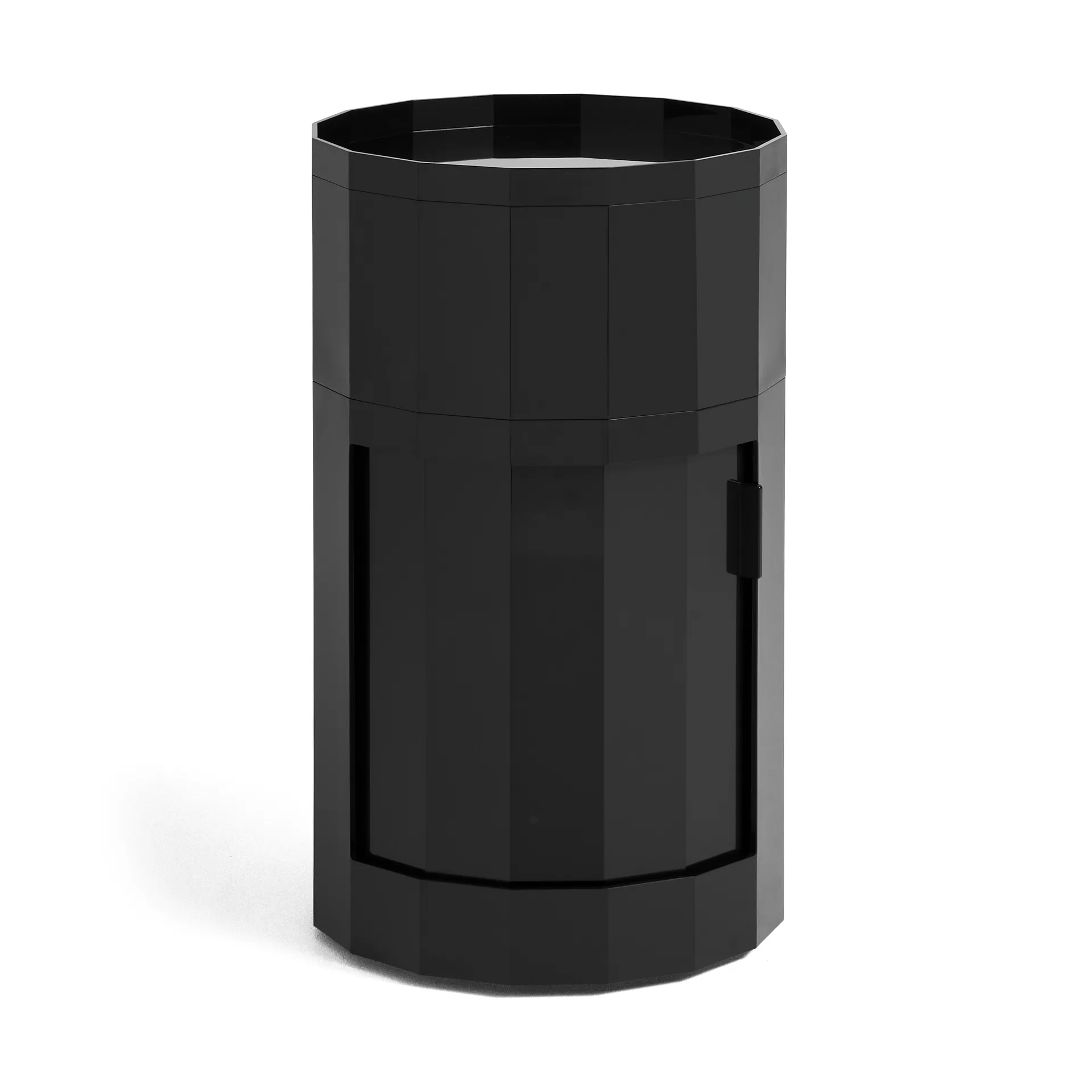 Facet Cabinet mesa lateral alta com pés-rodas 66 cm, Anthracite HAY