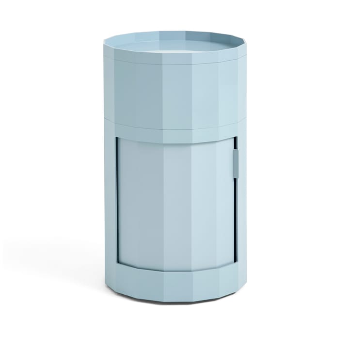Facet Cabinet mesa lateral alta com pés-rodas 66 cm - Misty blue - HAY