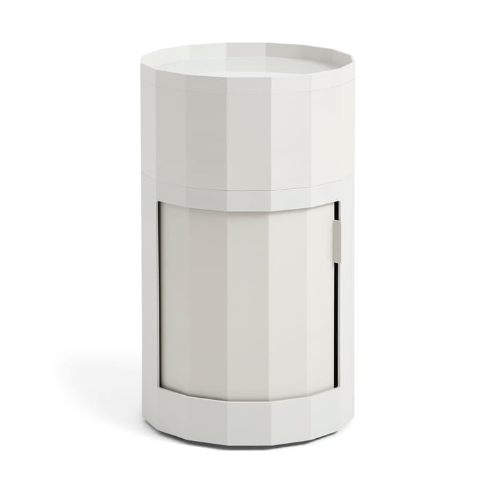 Facet Cabinet mesa lateral alta com pés-rodas 66 cm - Misty grey - HAY