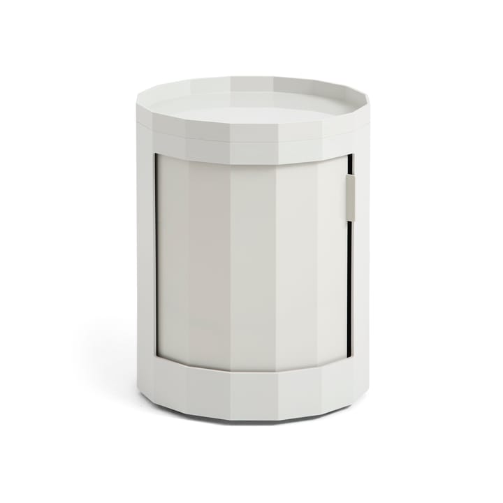 Facet Cabinet mesa lateral baixa com pés-rodas 49 cm - Misty grey - HAY