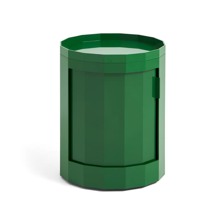 Facet Cabinet mesa lateral baixa com pés-rodas 49 cm - Spinach green - HAY