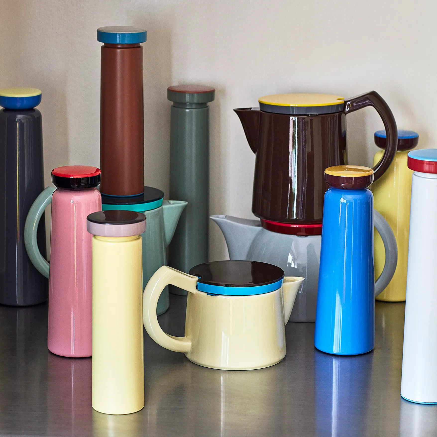 Garrafa termo Sowden 0,35 litros, azul HAY