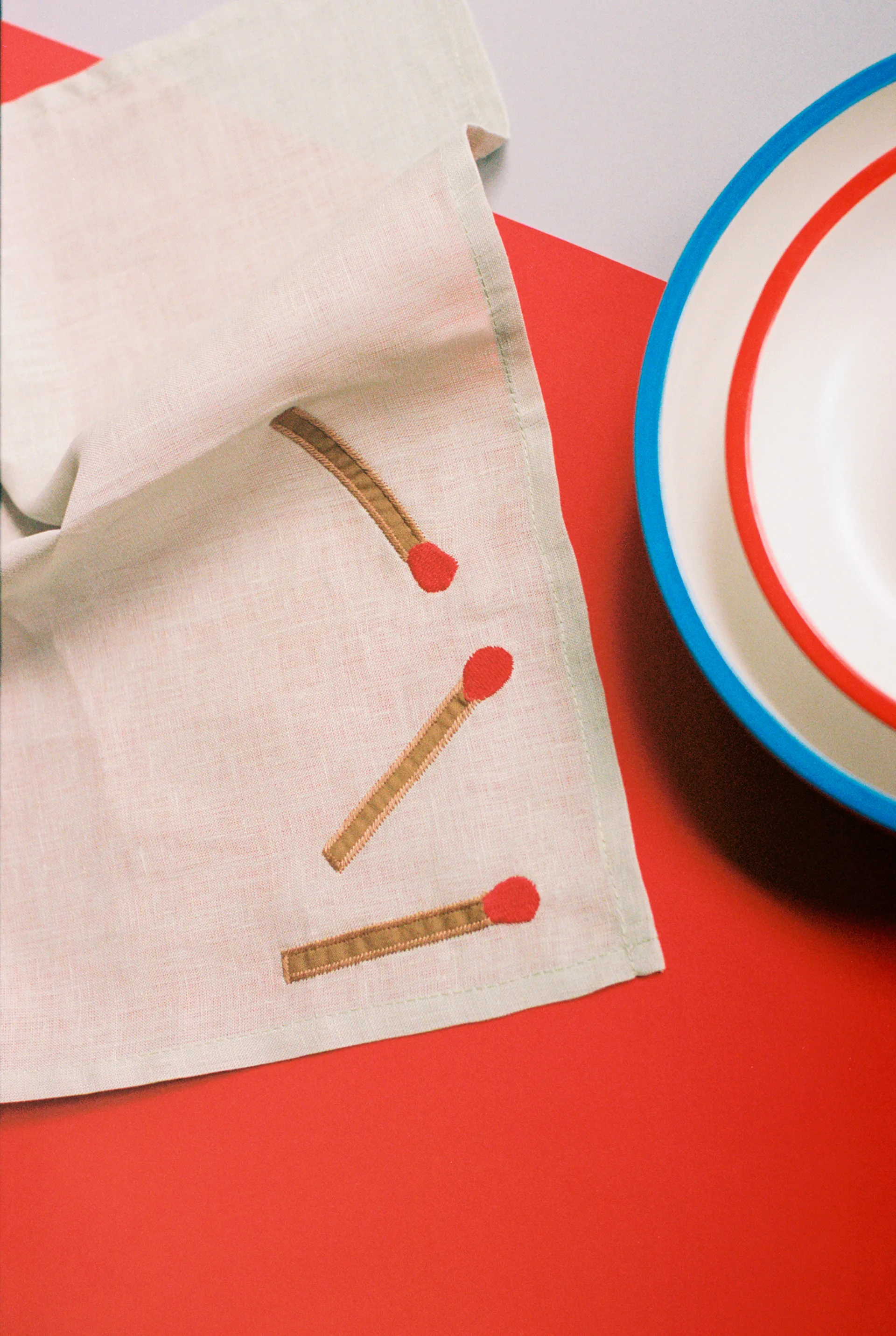 Guardanapo de linho Sobremesa 45x45 cm 4 un., Branco HAY