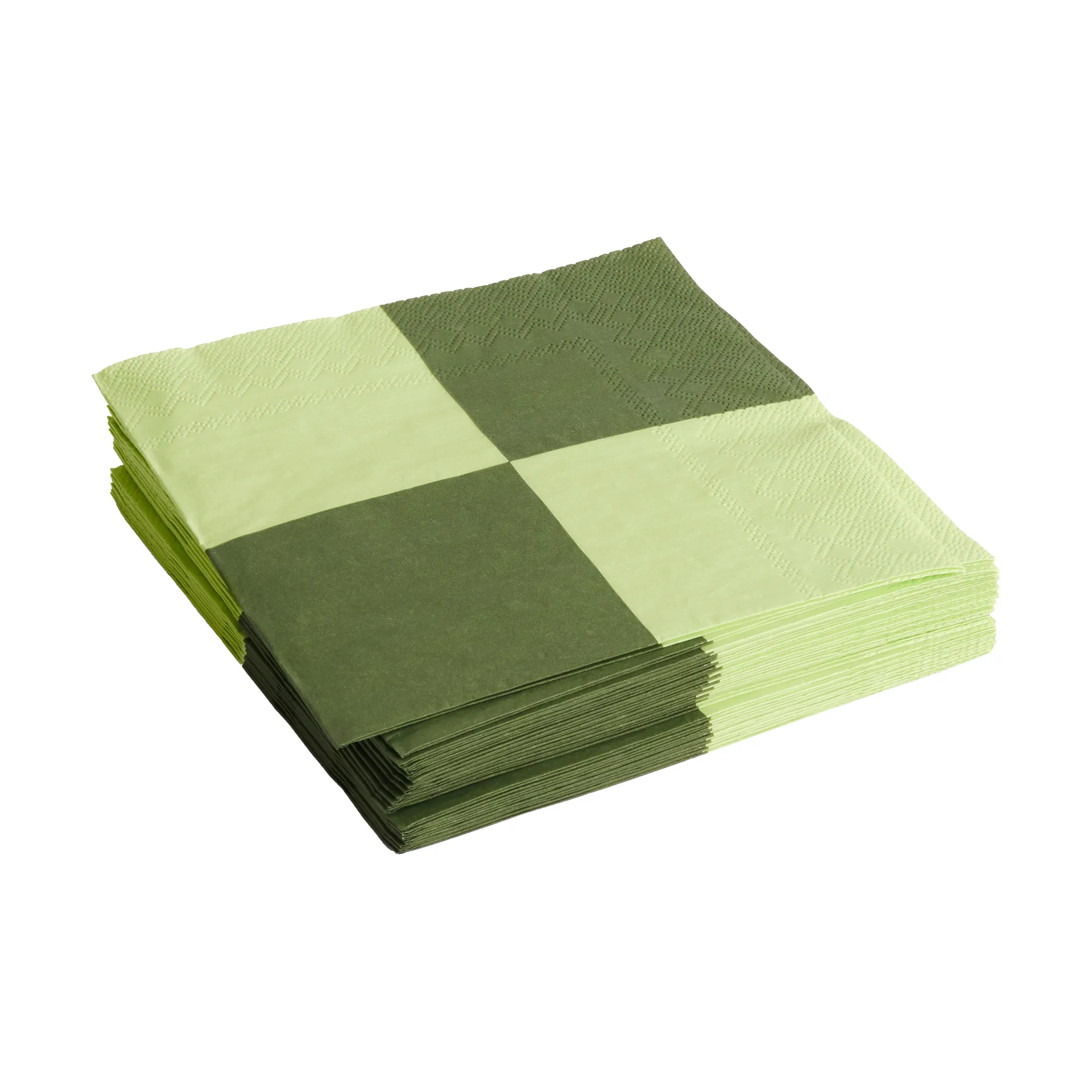 Guardanapo Pattern Dinner Check 40x40 cm, conjunto de 20, Light green-dusty green L HAY