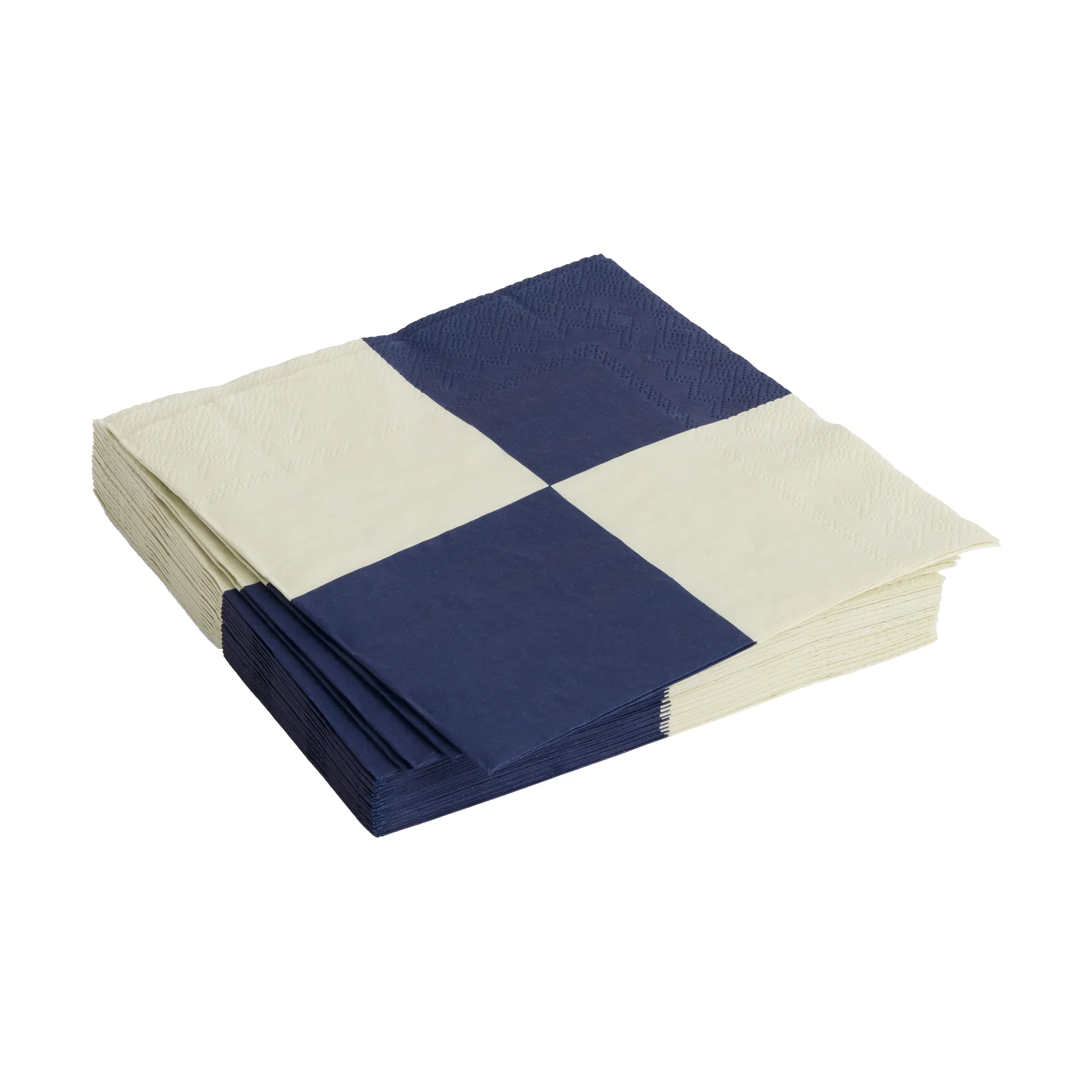Guardanapo Pattern Lunch Check 33x33 cm, conjunto de 20, Off white-dark blue L HAY