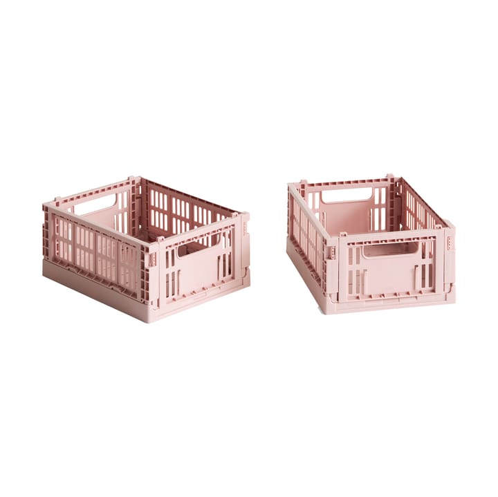 HAY Colour Crate Mini 13x17 cm 2 unidades - Blush - HAY